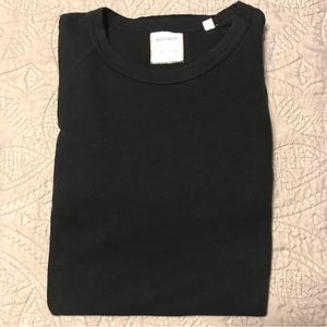 Billy Reid Mens Black Thermal Shirt 2XL